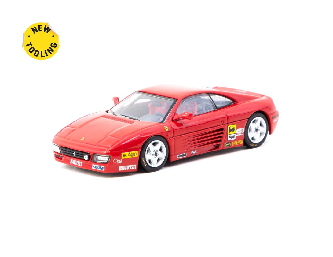 Tarmac Works - Ferrari 348 Challenge Presentation Red - HOBBY64 - Scala 1/64 T64-082-PRE