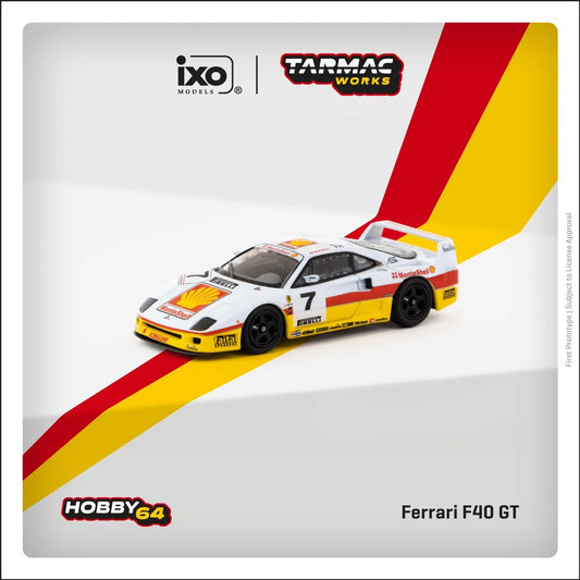 Tarmac Works - Ferrari F40 GT Italian GT Championship 1993 Marco Brand - HOBBY64 - Scale 1/64 T64-076-931GT07