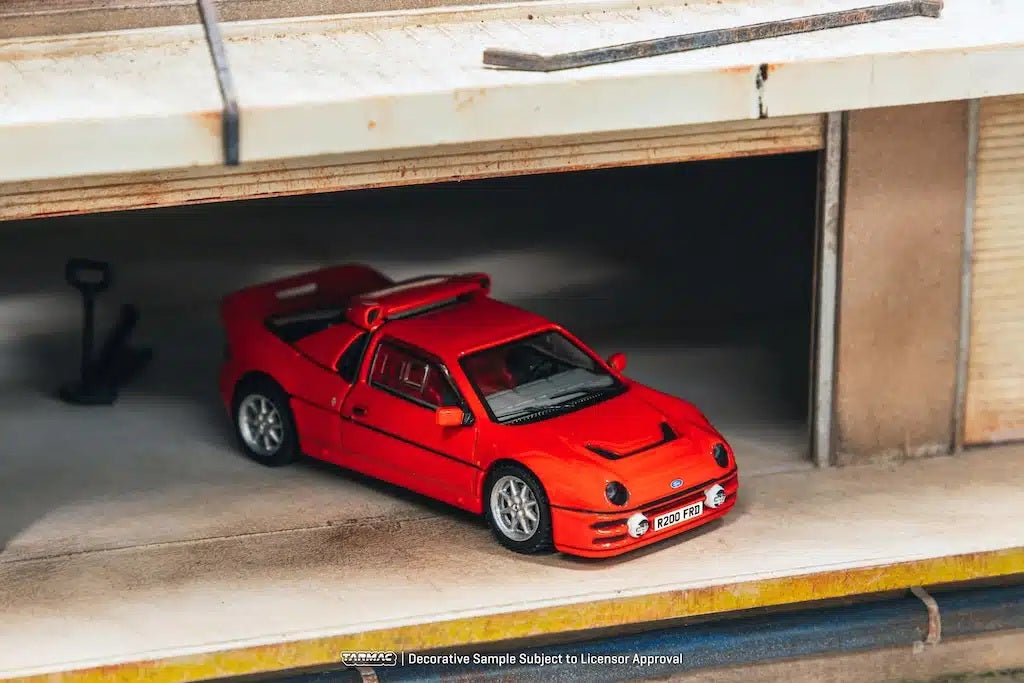 Tarmac Works - Ford RS200 Red - HOBBY64+ - Scale 1/64 T64PR-001-RE
