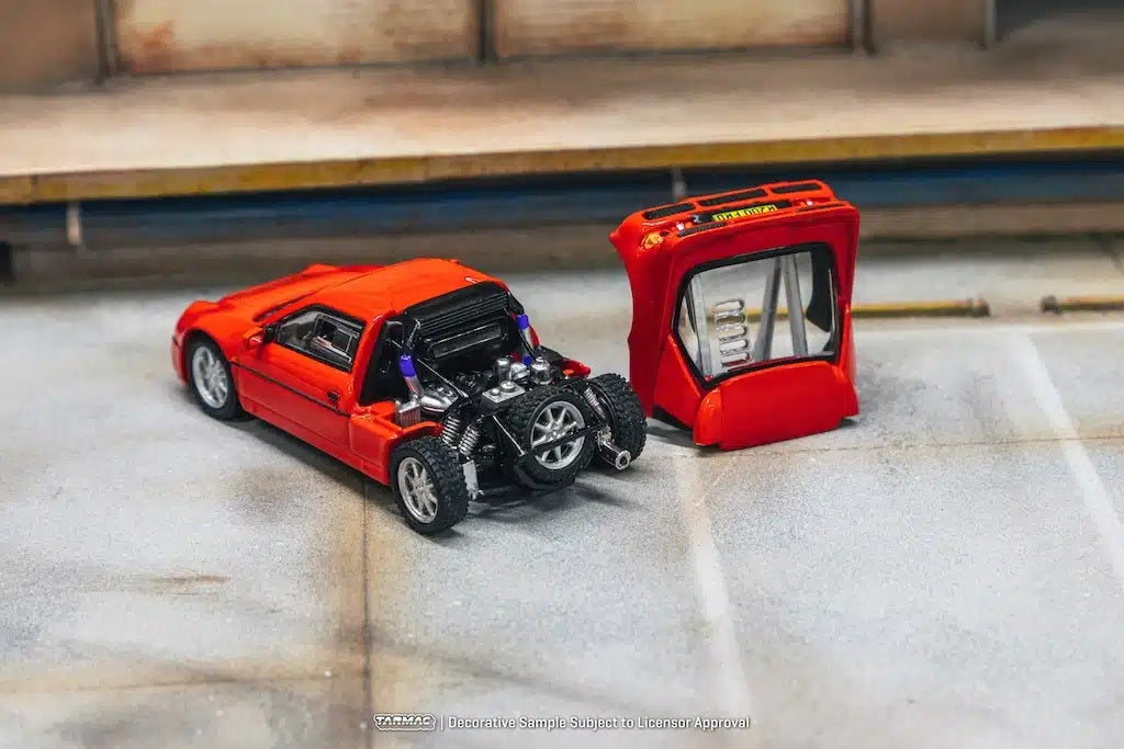Tarmac Works - Ford RS200 Red - HOBBY64+ - Scale 1/64 T64PR-001-RE