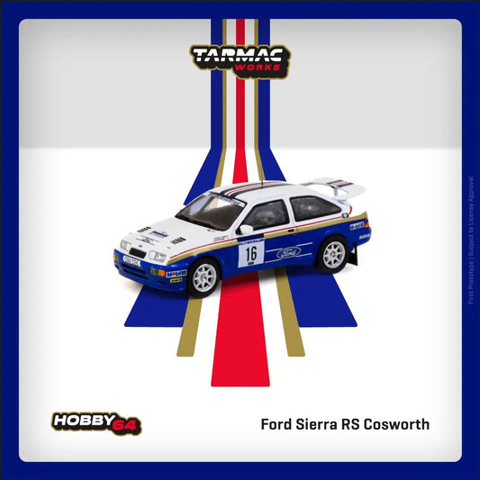 Tarmac Works - Ford Sierra RS Cosworth Rally of New Zealand 1989 - HOBBY64 - Scale 1/64 T64-058-89NZR16