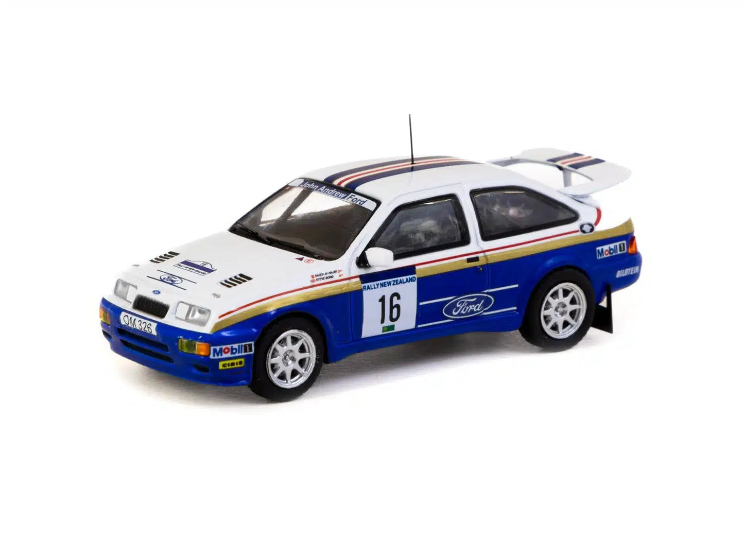 Tarmac Works - Ford Sierra RS Cosworth Rally of New Zealand 1989 - HOBBY64 - Scala 1/64 T64-058-89NZR16