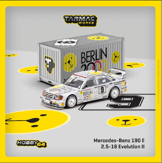 Tarmac Works - Mercedes-Benz 190 E 2.5-16 Evolution II Macau Guia Race 1992 K. Ludwig - HOBBY64 - Scala 1/64 T64-024-92MGP09