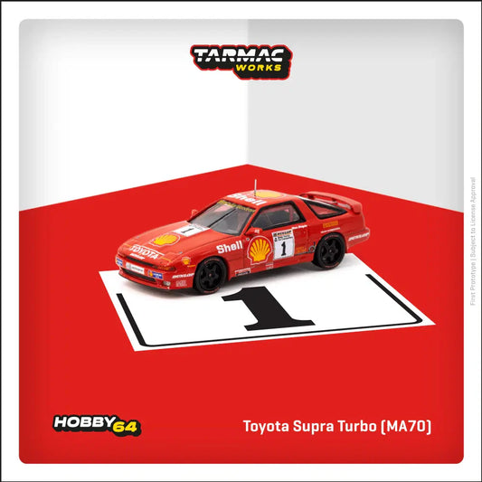 Tarmac Works - Toyota Supra Turbo (MA70) BTCC 1988 Chris Hodgetts - HOBBY64 - Scala 1/64 T64-064-88BTC01