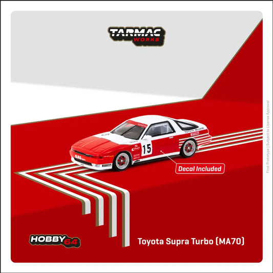 Tarmac Works - Toyota Supra Turbo (MA70) ETCC 1987 M. Micangeli / E. Calderari - HOBBY64 - Scala 1/64 T64-064-87ETC15