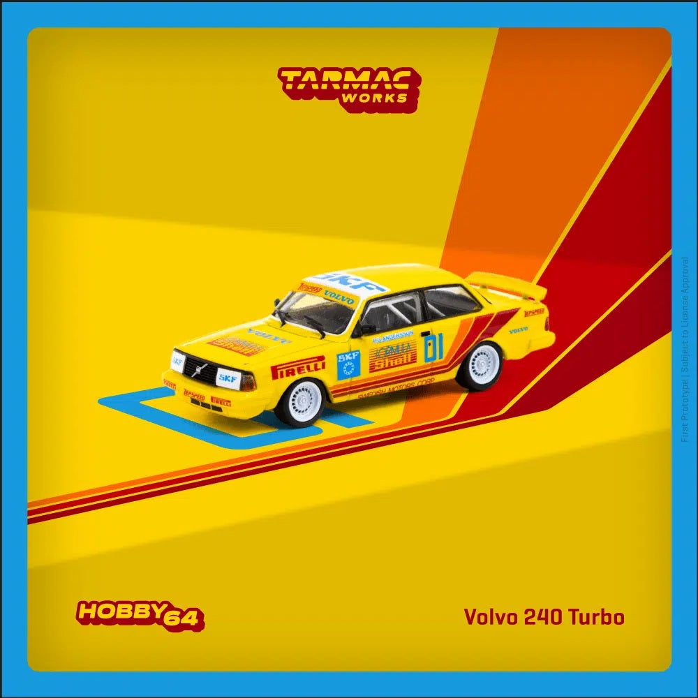 Tarmac Works - Volvo 240 Turbo Thai Group A Championship Bira Circuit Pattaya Winner 1988 - HOBBY64 - Scala 1/64 T64-050-88THA01