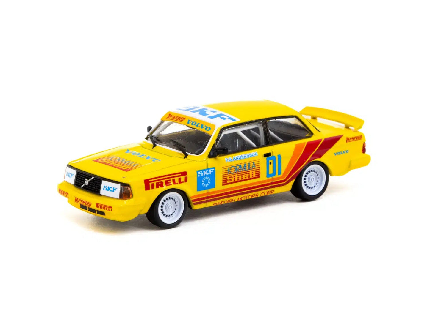 Tarmac Works - Volvo 240 Turbo Thai Group A Championship Bira Circuit Pattaya Winner 1988 - HOBBY64 - Scala 1/64 T64-050-88THA01