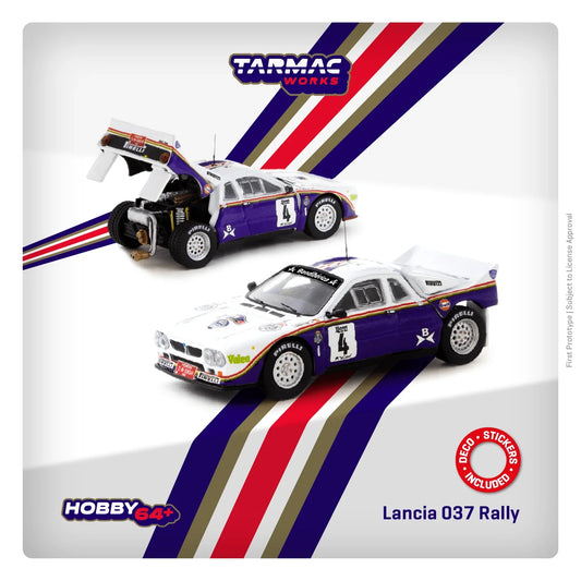 Tarmac Works - Lancia 037 Rally - Rally Costa Brava 1985 - Scale 1/64 T64P-TL002-85RCB04