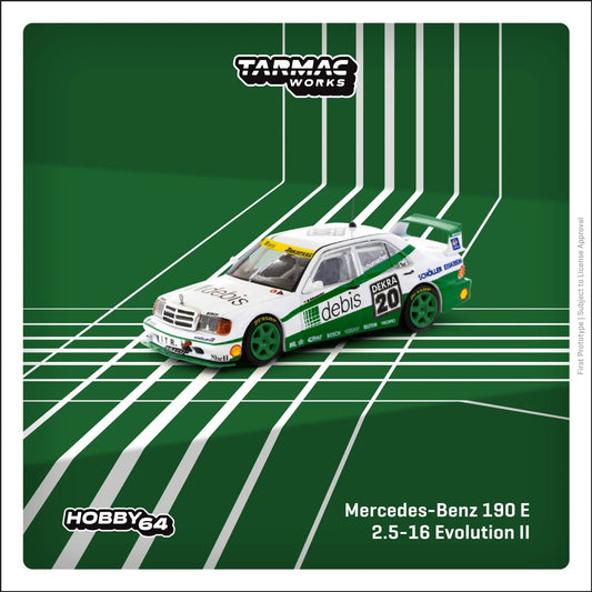 Tarmac Works - Mercedes-Benz 190 E 2.5-16 Evolution II DTM 1991 Michael Schumacher - HOBBY64 - Scala 1/64 T64-024-91DTM20