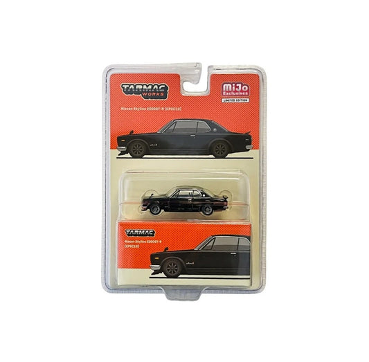 Tarmac Works - Nissan Skyline 2000 GT-R (KPGC10) Black "Global64" Series MiJo Exclusives - Scala 1/64 T64G-043-BK