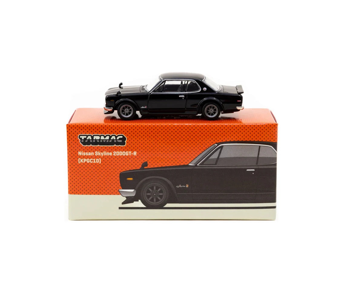Tarmac Works - Nissan Skyline 2000 GT-R (KPGC10) Black "Global64" Series MiJo Exclusives - Scala 1/64 T64G-043-BK
