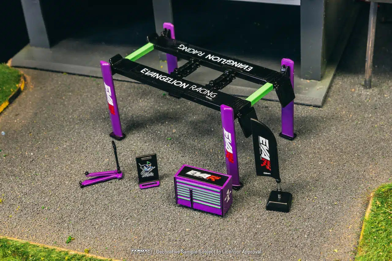 Tarmac Works - Garage tools set EVA Racing - PARTS64 - Scale 1/64 T64A-TL001-EVA