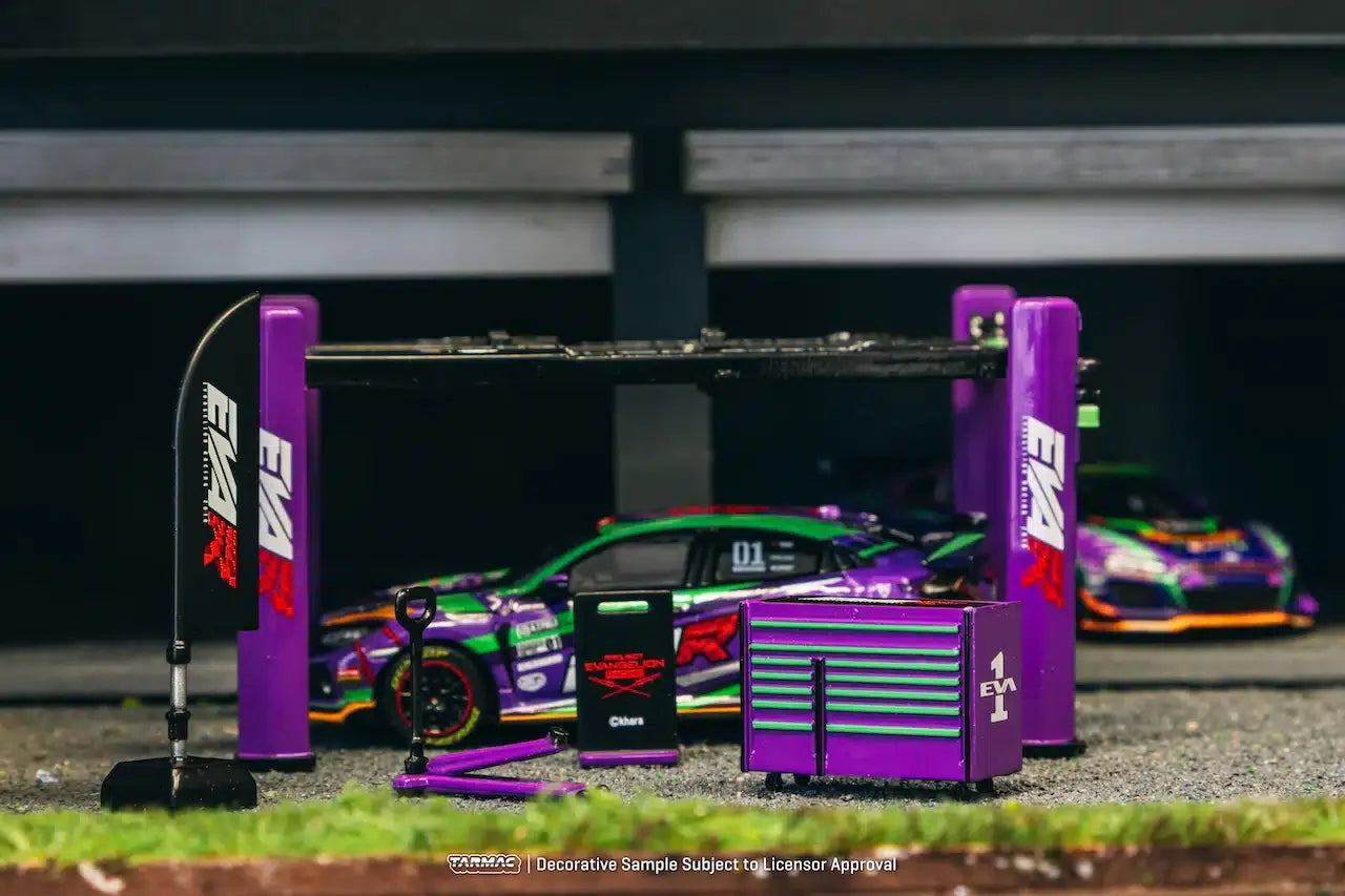 Tarmac Works - Garage tools set EVA Racing - PARTS64 - Scale 1/64 T64A-TL001-EVA
