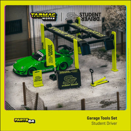 Tarmac Works - Garage tools set Student Driver - PARTS64 - Scala 1/64 T64A-001-SD