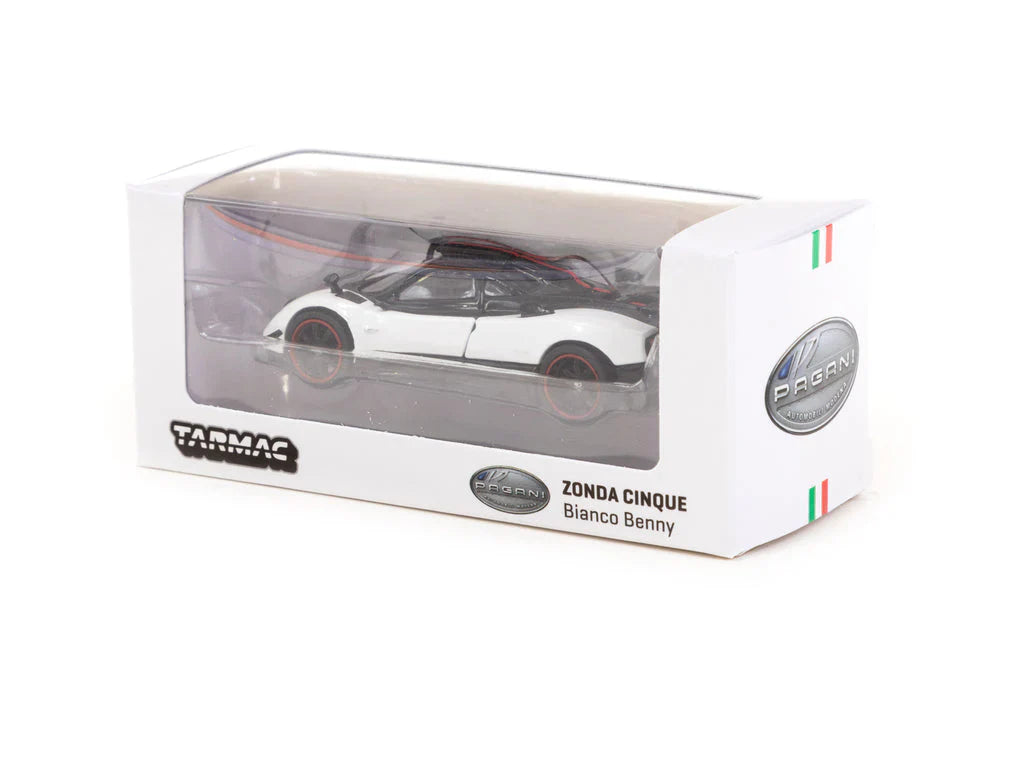 Tarmac Works - Pagani Zonda Cinque Bianco Benny - Scala 1/64 T64G-TL021-WH