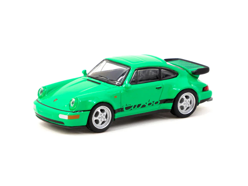 Tarmac Works - Porsche 911 Turbo Green - COLLAB64 Schuco - Scale 1/64 T64S-009-GR