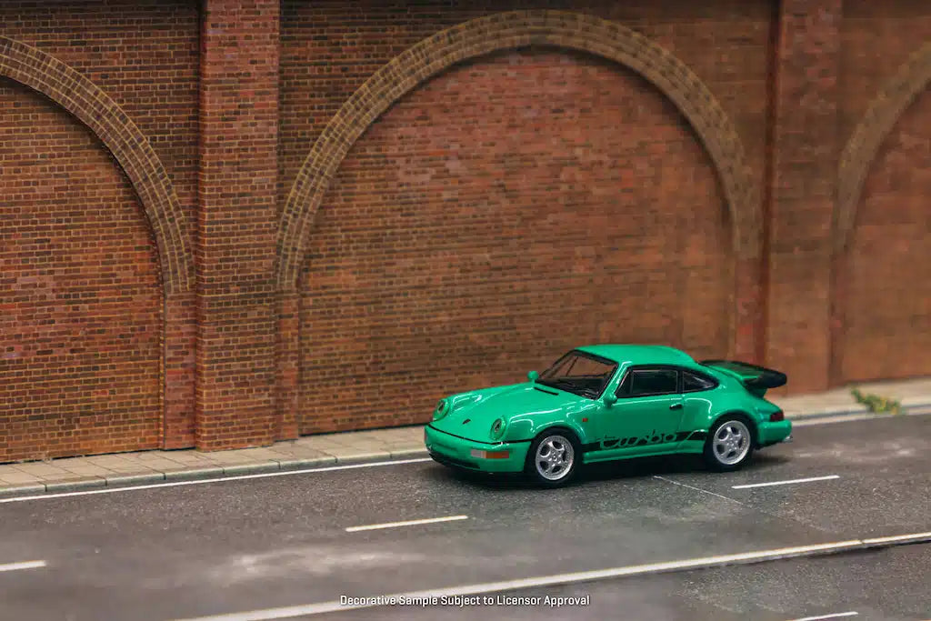 Tarmac Works - Porsche 911 Turbo Green - COLLAB64 Schuco - Scale 1/64 T64S-009-GR