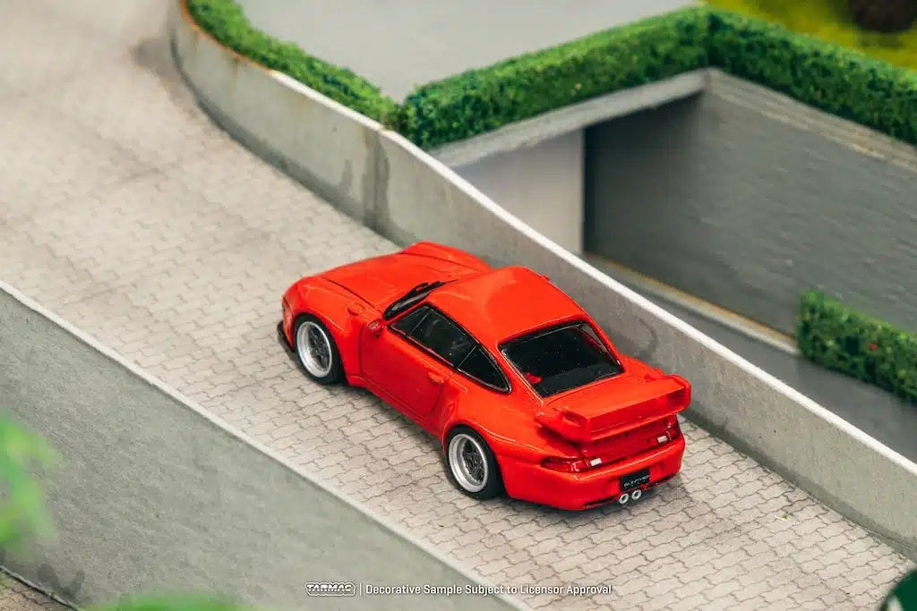 Tarmac Works - Porsche 993 Remastered By Gunther Werks Red - ROAD64 - Scale 1/64 T64R-TL054-RE