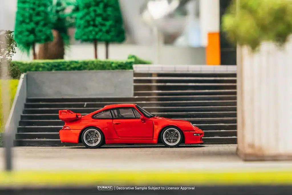 Tarmac Works - Porsche 993 Remastered By Gunther Werks Red - ROAD64 - Scale 1/64 T64R-TL054-RE