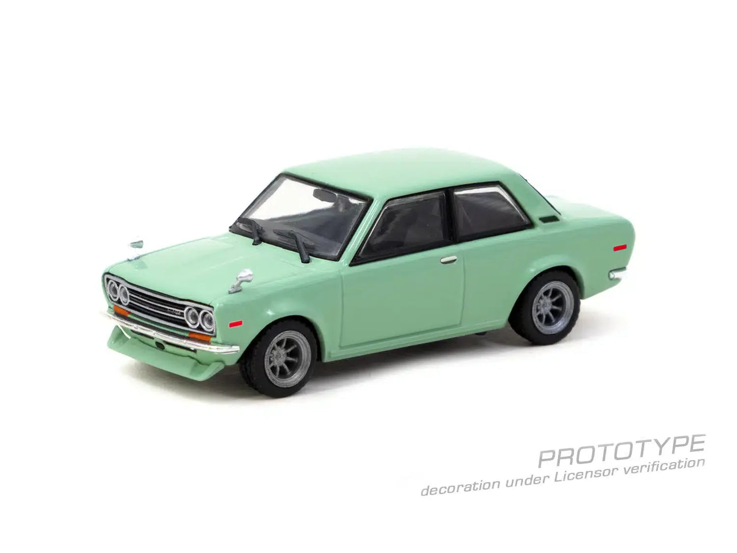Tarmac Works - Datsun 510 Light Green  - ROAD64 - Scala 1/64 T64R-052-GR