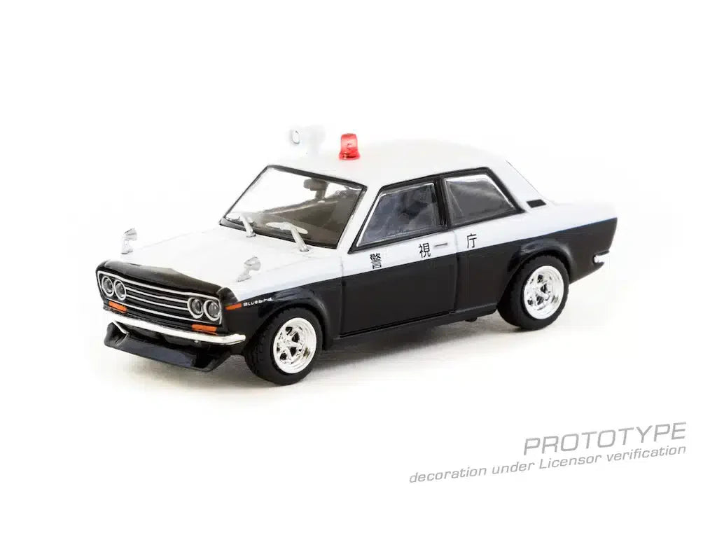 Tarmac Works - Datsun 510 Police Car - ROAD64 - Scala 1/64 T64R-052-PC