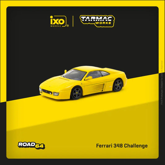Tarmac Works - Ferrari 348 Challenge Yellow - ROAD64 - Scale 1/64 T64R-082-YL
