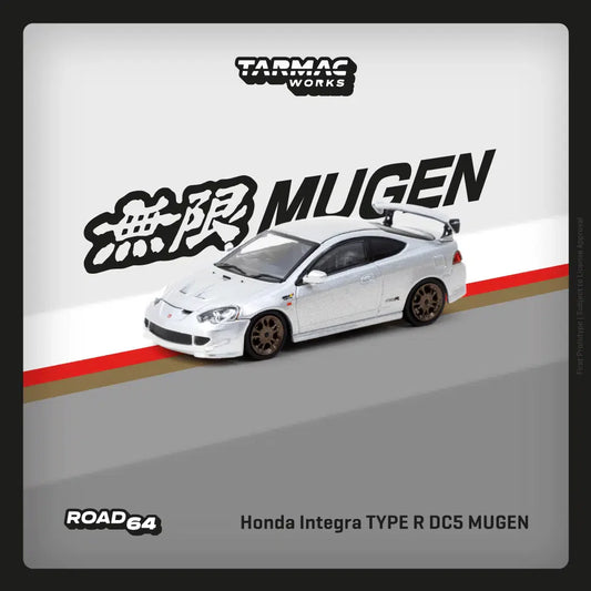 Tarmac Works - Honda Integra TYPE R DC5 MUGEN Silver - ROAD64 - Scale 1/64 T64R-TL022-SL