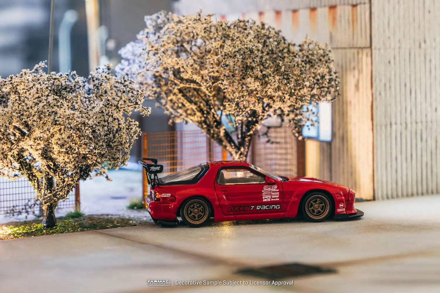 Tarmac Works - Pandem Mazda RX-7 FC3S Red - ROAD64 - Scala 1/64 T64R-066-RE