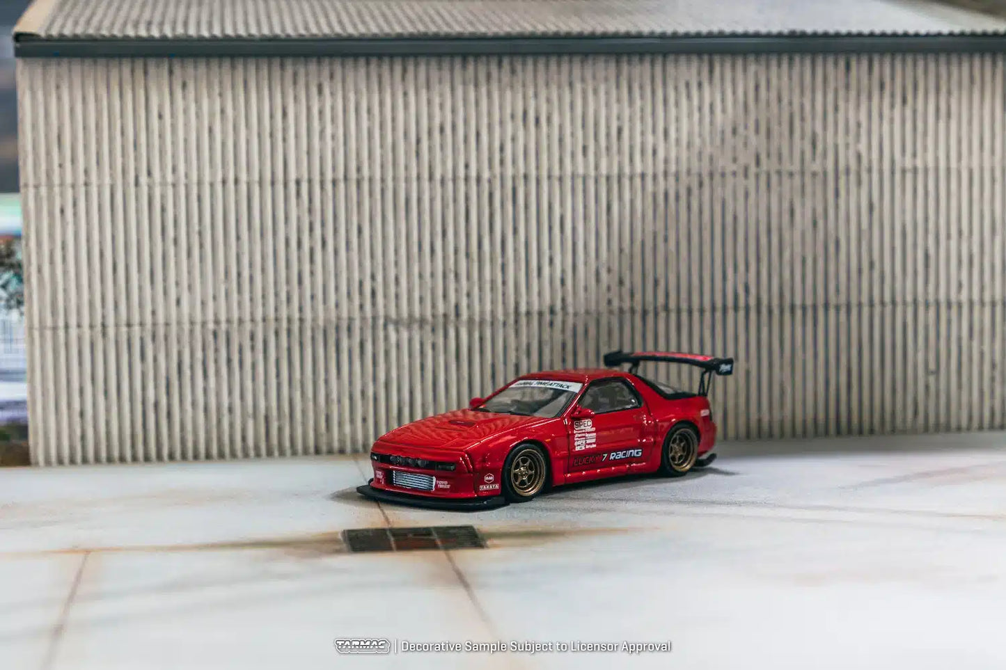 Tarmac Works - Pandem Mazda RX-7 FC3S Red - ROAD64 - Scala 1/64 T64R-066-RE