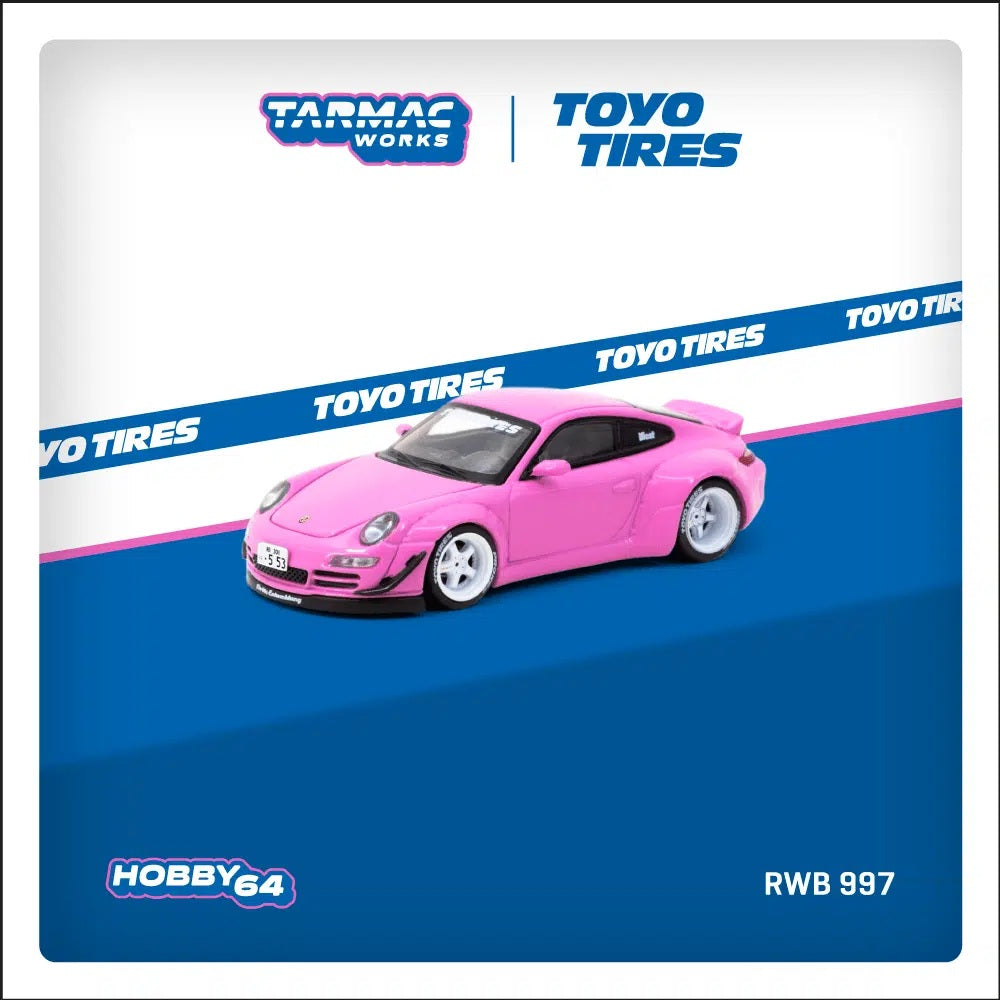 Tarmac Works - Porsche RWB 997 Pink - HOBBY64 - Scale 1/64 T64-057-PN