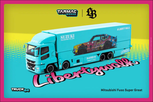 Tarmac Works - Mitsubishi Fuso Super Great LB-TRUCKS "LBWK" - TRUCK64 - Scale 1/64 T64T-TL001-LBS
