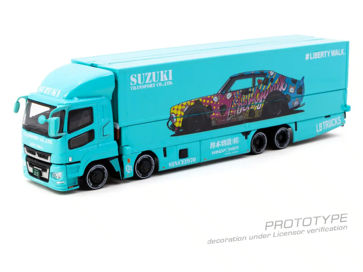Tarmac Works - Mitsubishi Fuso Super Great LB-TRUCKS "LBWK" - TRUCK64 - Scale 1/64 T64T-TL001-LBS