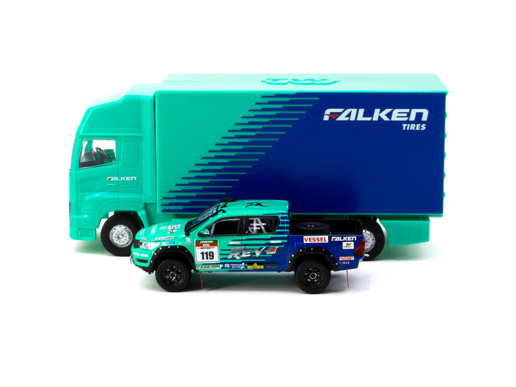 Tarmac Works - Toyota Hilux "Falken" AXCR 2017 - HOBBY64 - Scale 1/64 T64-041-FAL