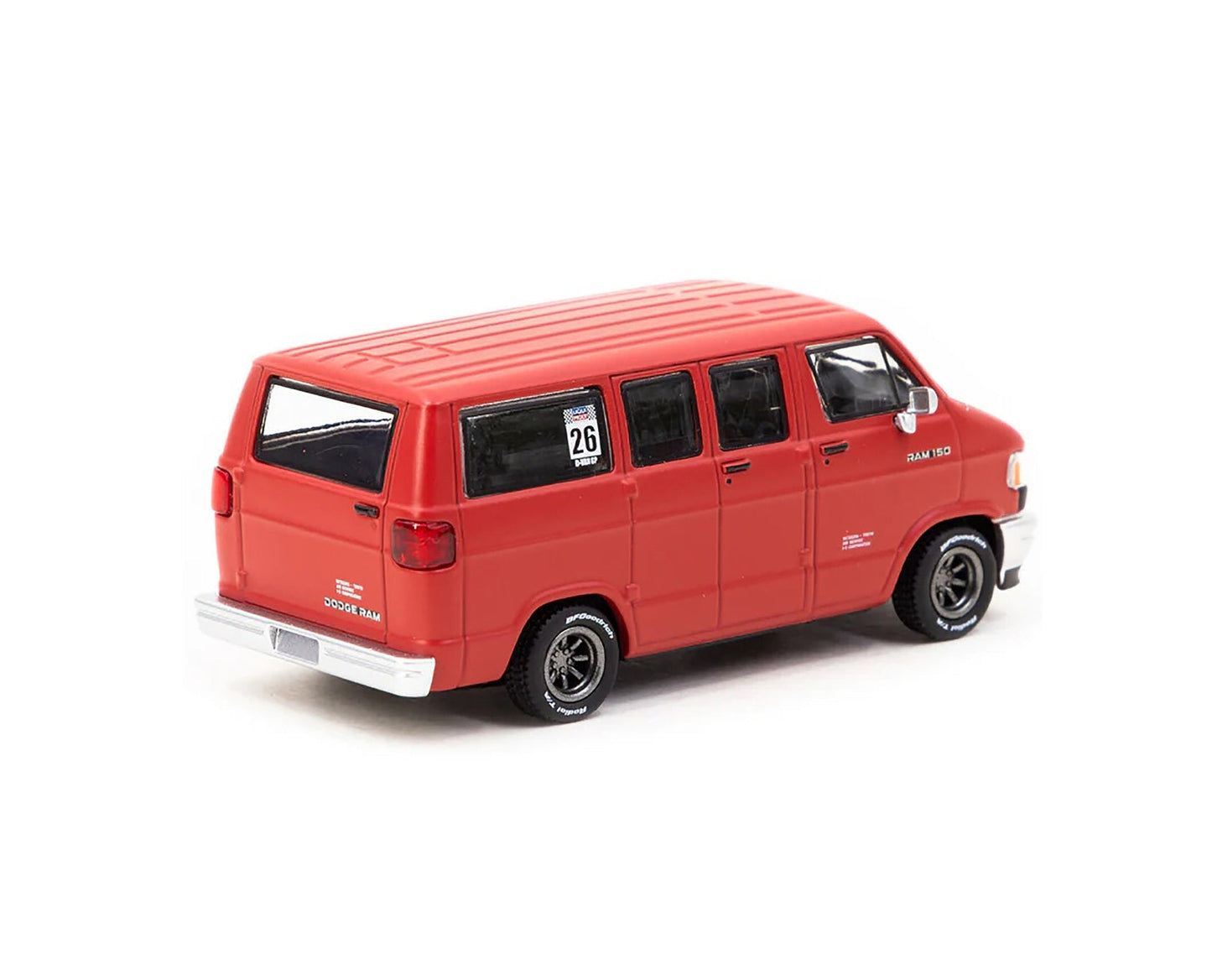 Tarmac Works MiJo Exclusives - Dodge Van Red - Scala 1/64 T64G-TL032-RE MJ Blister