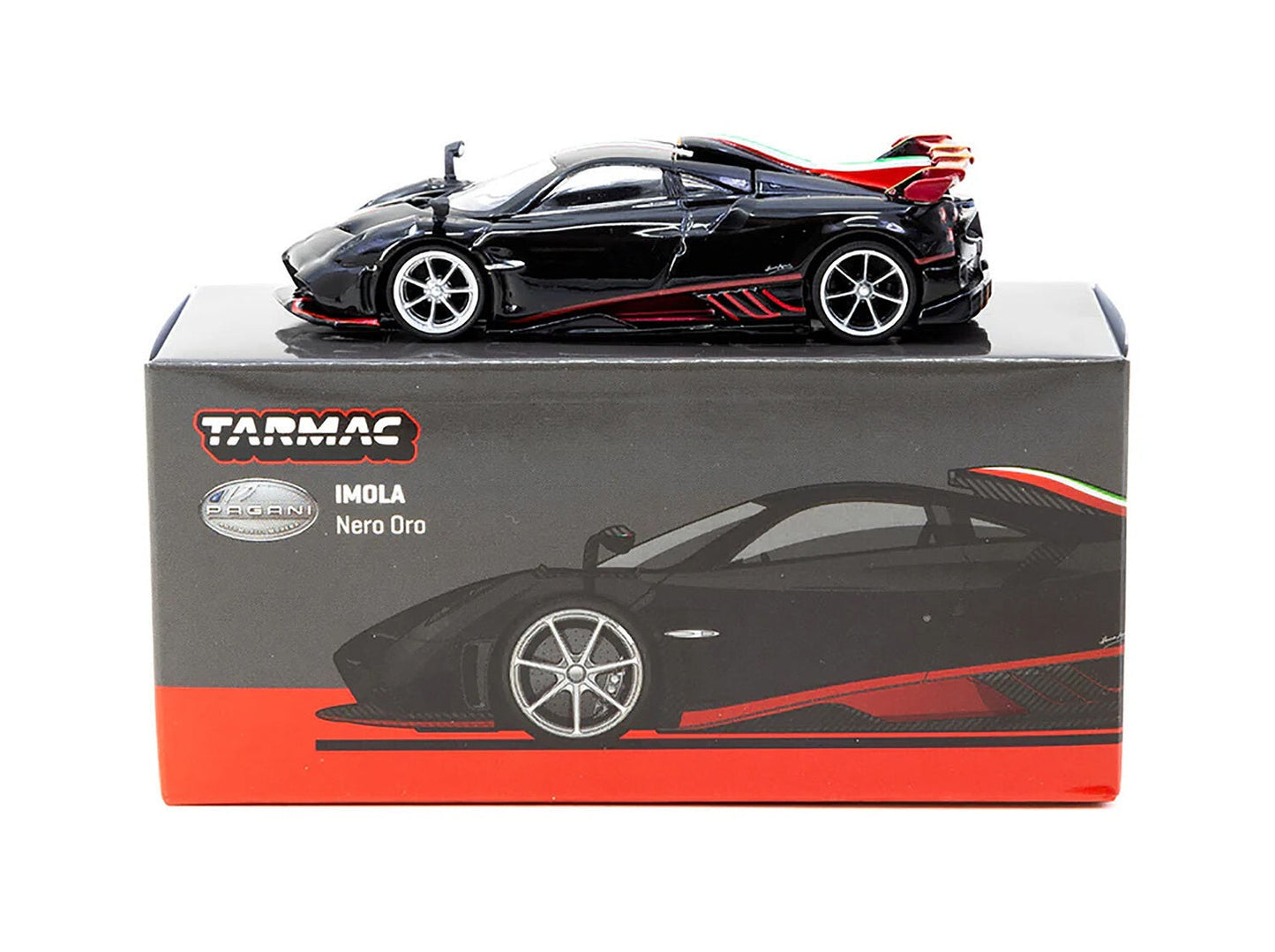 Tarmac Works - Pagani Imola Nero Oro - MiJo Exclusives - 1/64 Scale T64G-TL046-BK