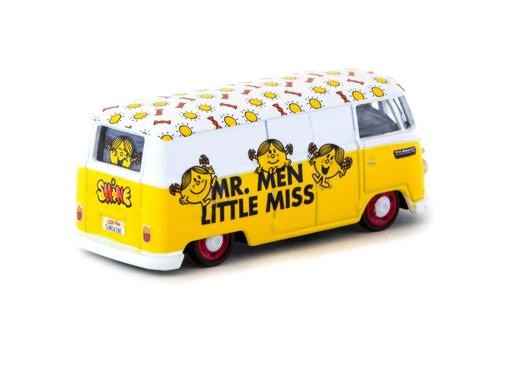 Tarmac Works - VW Type II (T1) Panel Van Mr.Men Little Miss Little Miss Sunshine - Scale 1/64 T64S-005-MMLM