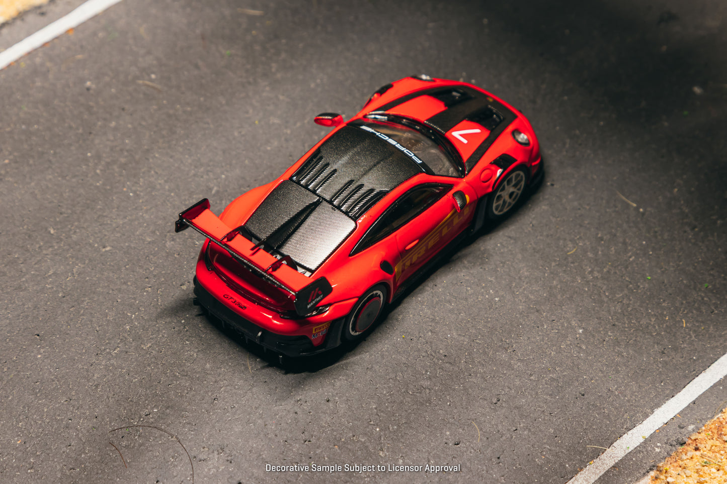 [PRE-ORDER] Tarmac Works x Minichamps - Porsche GT3RS (992.1) MANTHEY RACING Red 2025 - Scala 1/64 T64MC-023-RE