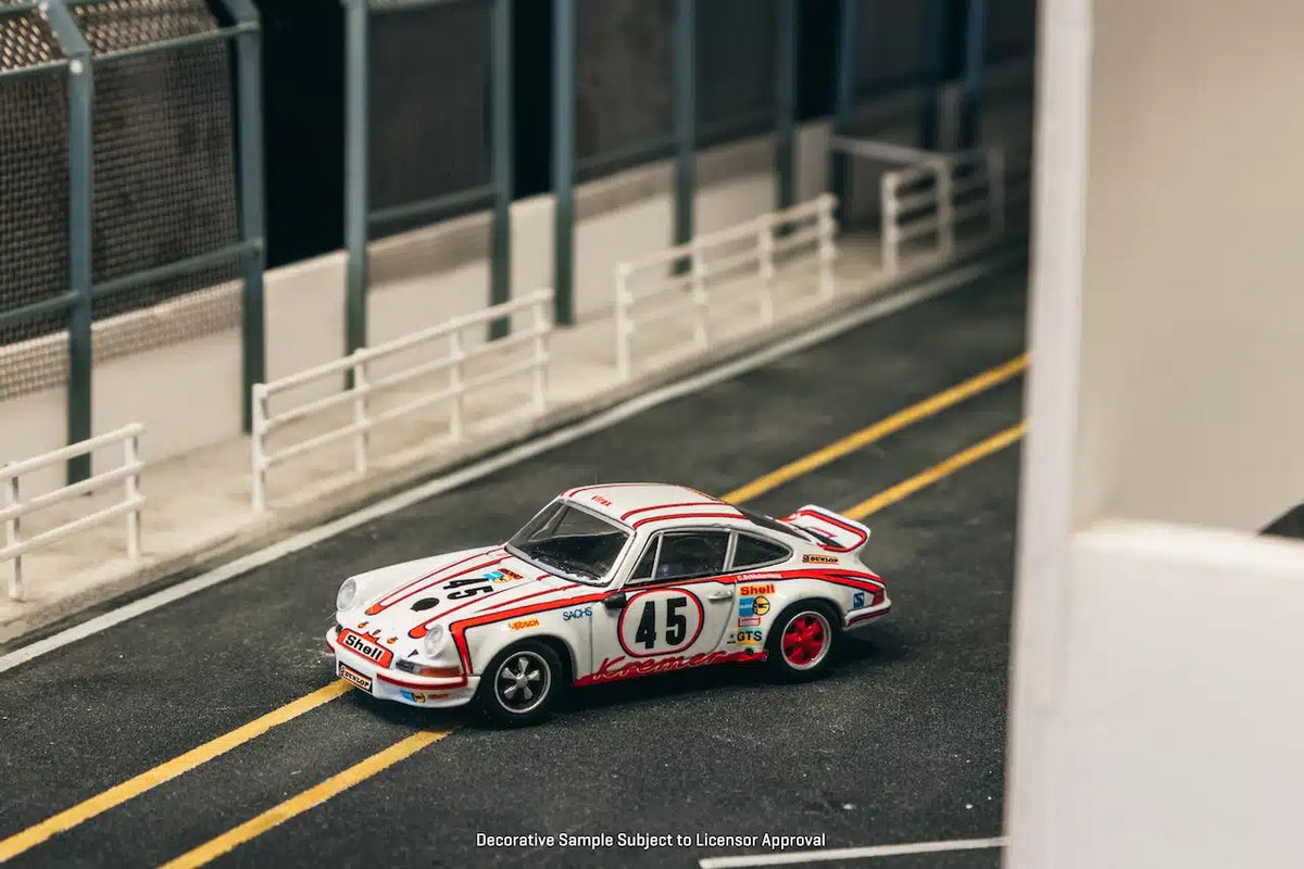 Tarmac Works x Schuco - Porsche 911 Carrera RSR 2.8 n° 45, vainqueur Le mans 1973 - COLLAB64 - Échelle 1/64 T64S-023-73LM45