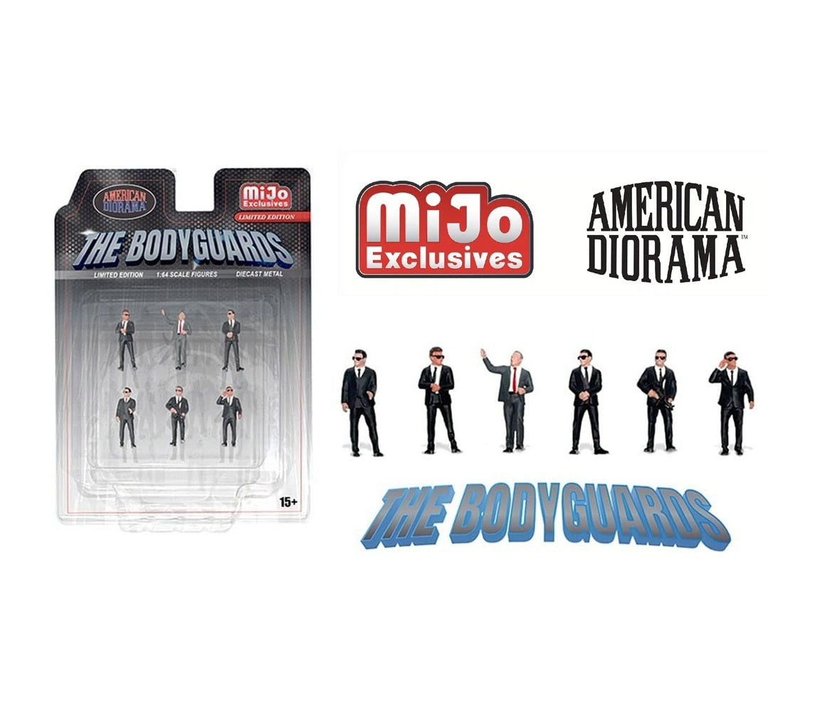 American Diorama - The Bodyguards - Car not included Scale 1/64 AD-2421MJ