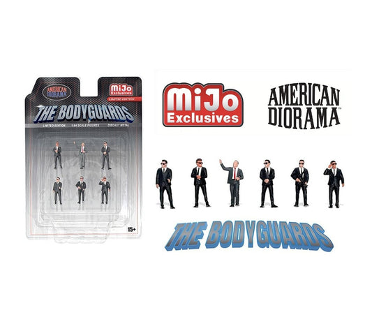 American Diorama - The Bodyguards - Car not included Scale 1/64 AD-2421MJ