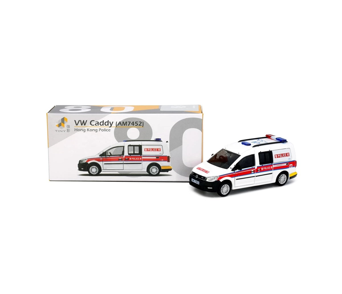 Tiny - Volkswagen Caddy Police (AM7452) - Scale 1/64