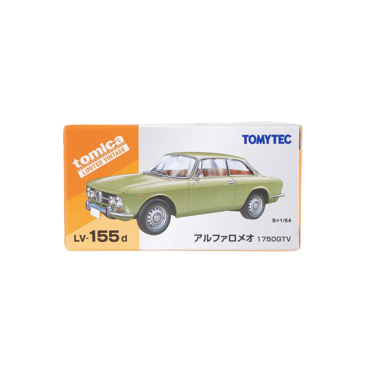 Tomica Limited Vintage - Alfa Romeo 1750 GTV Vert Olive Métal - Échelle 1/64 LV-155d