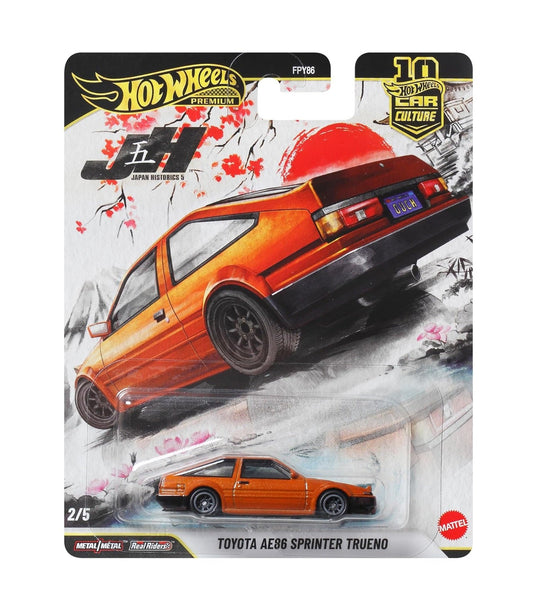 Hot Wheels Premium - Toyota AE86 Sprinter Trueno Japan Historics - Scala 1/64
