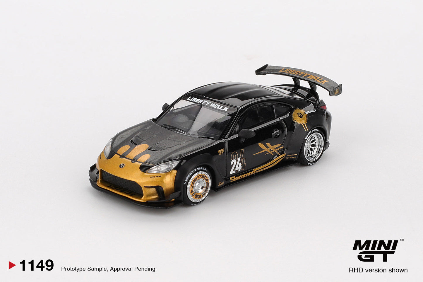 [PRÉCOMMANDE] - Mini GT - Toyota GR86 LB★Nation Noir / Or 2025 - Échelle 1-64 MGT01149-R