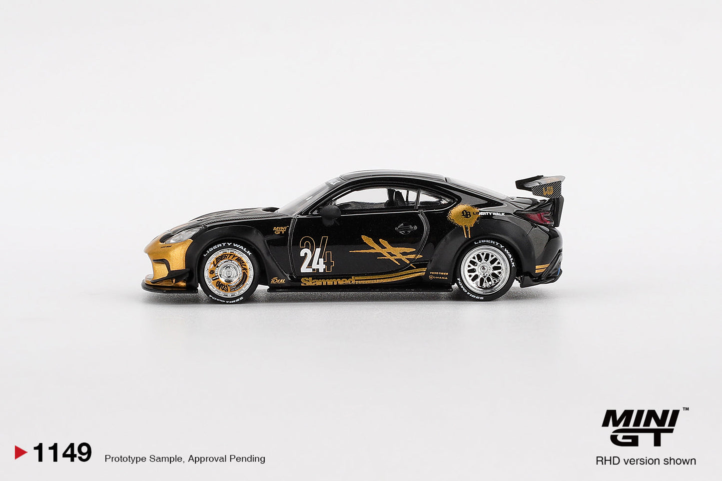 [PRÉCOMMANDE] - Mini GT - Toyota GR86 LB★Nation Noir / Or 2025 - Échelle 1-64 MGT01149-R