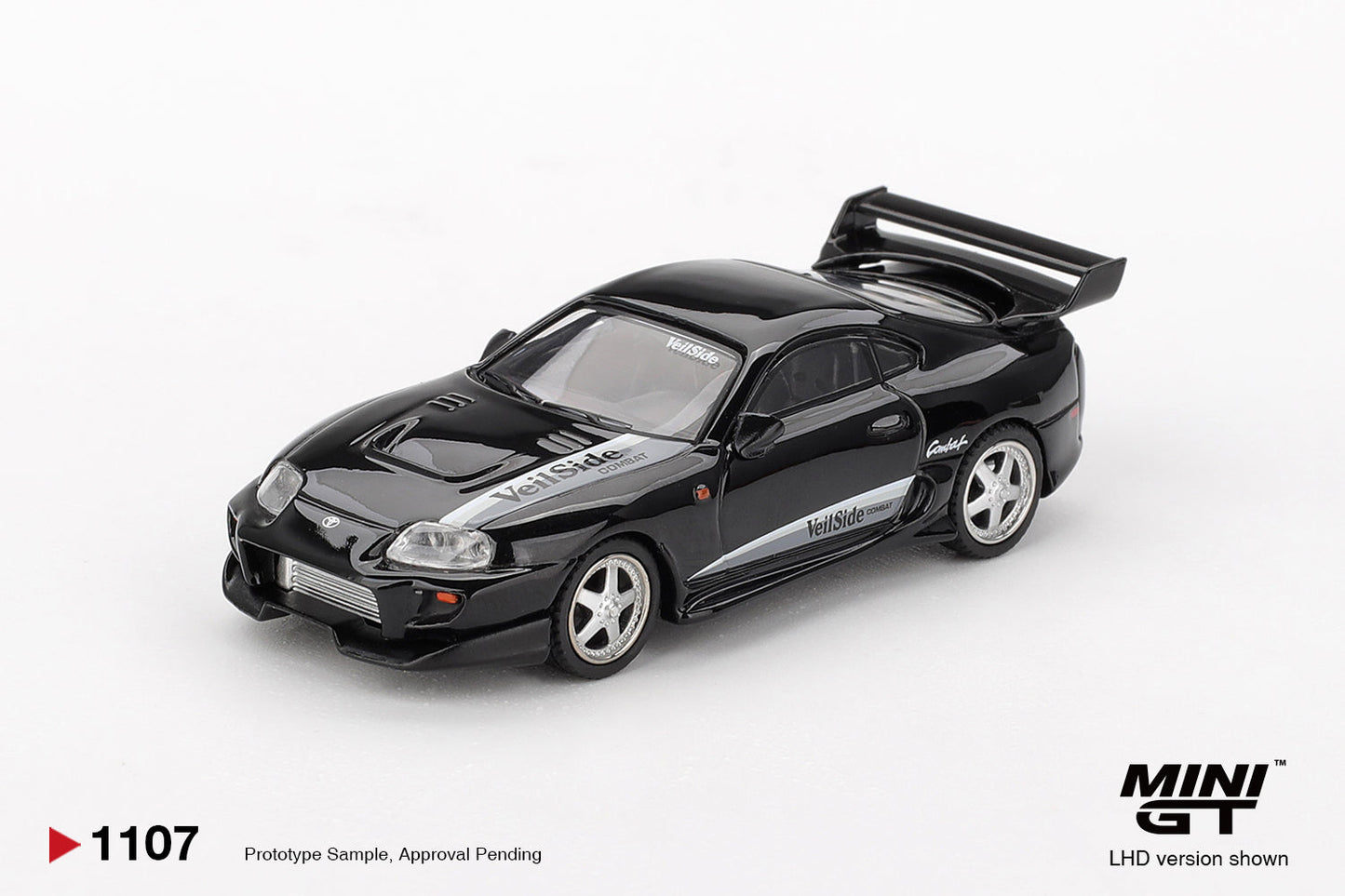 [PRE-ORDER] - Mini GT - Toyota Supra MK4 (A80) VeilSide Combat V-II Black 2011 - Scale 1-64 MGT01107-L