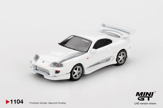 [PRÉCOMMANDE] - MINI GT - Toyota Supra MK4 (A80) VeilSide Combat V-I Blanc nacré métallisé 2014 - Échelle 1/64 MGT01104-L