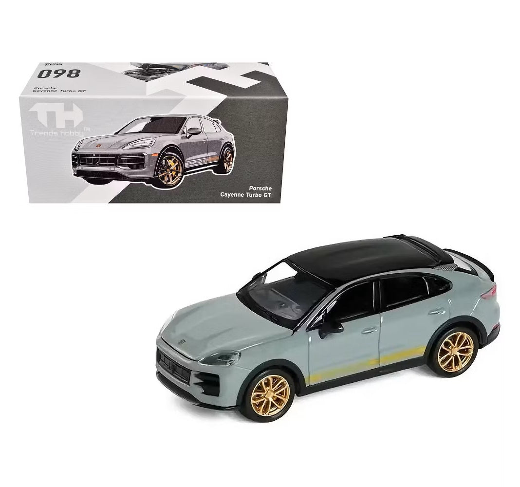 Trends Hobby - Porsche Cayenne Turbo GT Gray - Scala 1/64 241090(B)