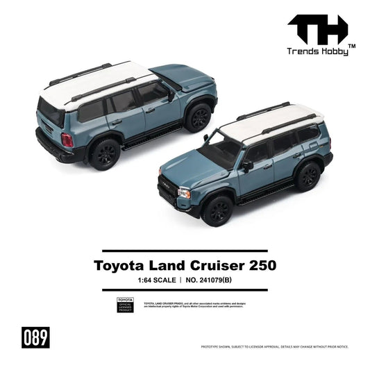 Trends Hobby - Toyota Land Cruiser 250 Blue - Scala 1/64 241079(B)