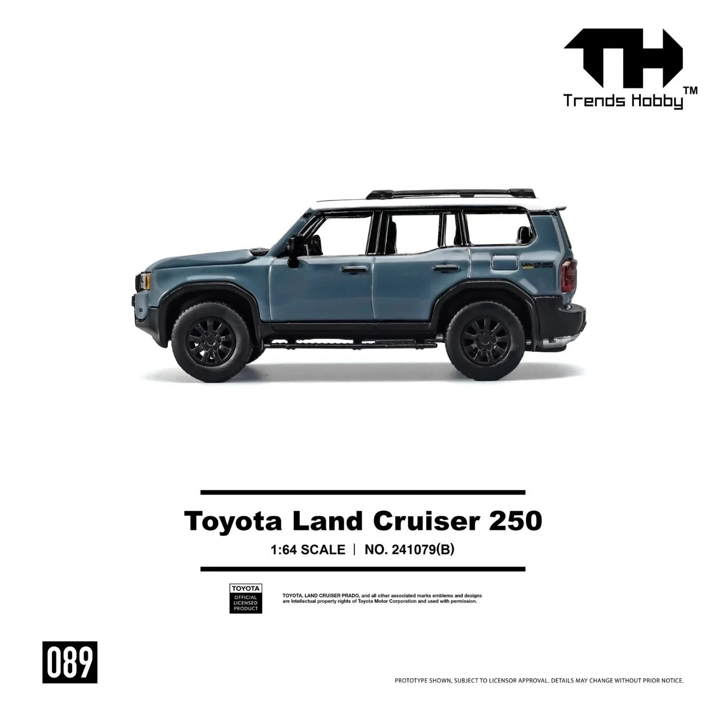 Trends Hobby - Toyota Land Cruiser 250 Bleu - Échelle 1/64 241079(B)